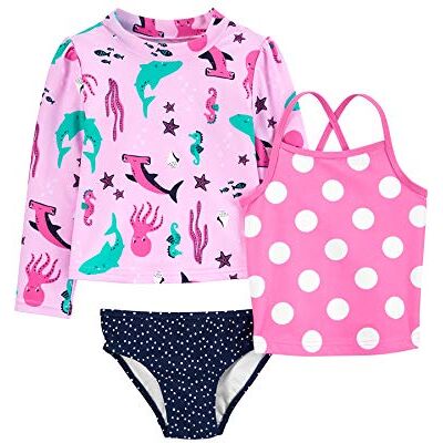 Simple Joys by Carter's Conjunto de 3 Piezas de Camiseta de protección para niñas, Lunares Azul Marino/Lunares Rosados/Vida Marina, 18 Meses, Lunares Azul Marino/Lunares Rosa/Vida Marina, 18 Meses Simple Joys by Carter's Conjunto de 3 Piezas de Camiseta de protección para niñas, Lunares Azul Marino/Lunares Rosados/Vida Marina, 18 Meses, Lunares Azul Marino/Lunares Rosa/Vida Marina, 18 Meses