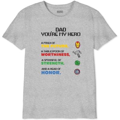 Marvel Camiseta, Gris Melange, 14 años para Niños Marvel Camiseta, Gris Melange, 14 años para Niños