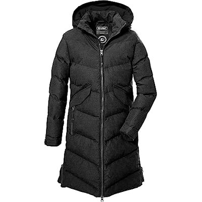 Killtec niñas Abrigo acolchado con capucha/abrigo repelente al agua. KOW 167 GRLS QLTD CT, black, 128, Killtec niñas Abrigo acolchado con capucha/abrigo repelente al agua. KOW 167 GRLS QLTD CT, black, 128,