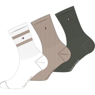 Tommy Hilfiger Sport Calcetines de tripulación, marrón Claro, 27-30 (Pack de 3) Unisex niños Tommy Hilfiger Sport Calcetines de tripulación, marrón Claro, 27-30 (Pack de 3) Unisex niños