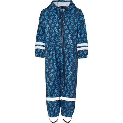 Playshoes Niños Regen-Overall, Regenanzug Baustelle Pantalones Impermeable Not Applicable, Azul (Marine 11), 98 Playshoes Niños Regen-Overall, Regenanzug Baustelle Pantalones Impermeable Not Applicable, Azul (Marine 11), 98