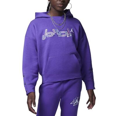 Nike Jordan Sudadera de Chica con Capucha Take Flight Snap Púrpura Código 45C807-P44, Violeta, 10-12 años Nike Jordan Sudadera de Chica con Capucha Take Flight Snap Púrpura Código 45C807-P44, Violeta, 10-12 años