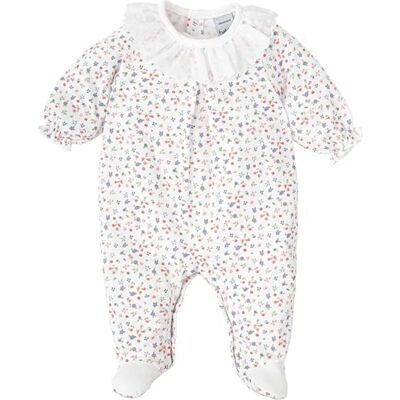 BABIDU Pelele Enterizo para Bebé con Cuello Volante Estampado Luciérnaga, Ropa Bebé de Algodón Suave, Pelele con Puños Fruncidos y Cierre de Corchetes BABIDU Pelele Enterizo para Bebé con Cuello Volante Estampado Luciérnaga, Ropa Bebé de Algodón Suave, Pelele con Puños Fruncidos y Cierre de Corchetes