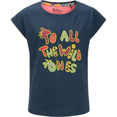 Jack Wolfskin Villi T G Camiseta de Manga Corta para niña (Talla 140), diseño de Lago Oscuro, Dark Sea, 140 Jack Wolfskin Villi T G Camiseta de Manga Corta para niña (Talla 140), diseño de Lago Oscuro, Dark Sea, 140