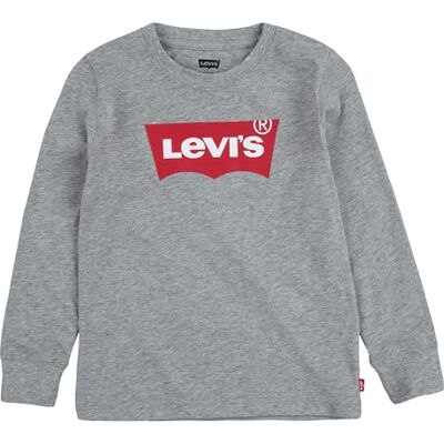 Levi's Lvb L/S Batwing Tee Camiseta, Grey Heather, 16 años Niños Levi's Lvb L/S Batwing Tee Camiseta, Grey Heather, 16 años Niños