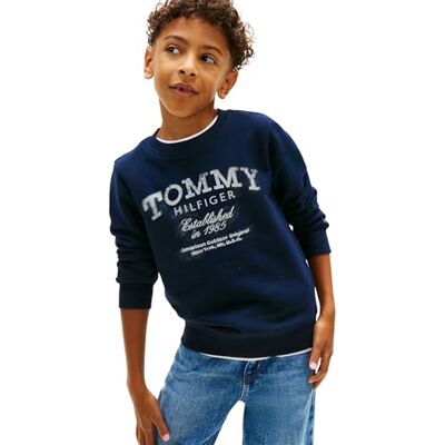 Tommy Hilfiger Tommy Faded Print Sudadera KB0KB10337 Sudadera para niño, Color Azul (Azul Marino Nocturno Oscuro), 8 años, Azul (Dark Night Navy), 8 años Tommy Hilfiger Tommy Faded Print Sudadera KB0KB10337 Sudadera para niño, Color Azul (Azul Marino Nocturno Oscuro), 8 años, Azul (Dark Night Navy), 8 años