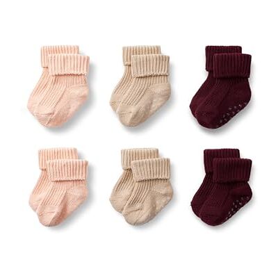 Amazon Essentials x Sofia Grainge Calcetines de Punto con Puños con Dobladillo Unisex Bebés, 6 Pares, Bronceado/Burdeos/Rosa, 12-24 meses Amazon Essentials x Sofia Grainge Calcetines de Punto con Puños con Dobladillo Unisex Bebés, 6 Pares, Bronceado/Burdeos/Rosa, 12-24 meses