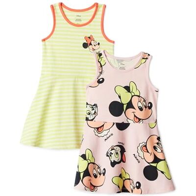 Amazon Essentials Vestidos de Punto sin Mangas Niña, Pack de 2, Minnie Mouse, 3 años Amazon Essentials Vestidos de Punto sin Mangas Niña, Pack de 2, Minnie Mouse, 3 años