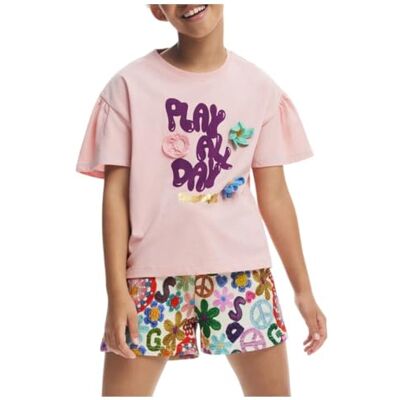 Desigual TS_Happy, 3035 Pink Stick, 11/12 Desigual TS_Happy, 3035 Pink Stick, 11/12