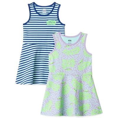 Amazon Essentials Vestidos de Punto sin Mangas Niña, Pack de 2, Star Wars, 11-12 años Amazon Essentials Vestidos de Punto sin Mangas Niña, Pack de 2, Star Wars, 11-12 años