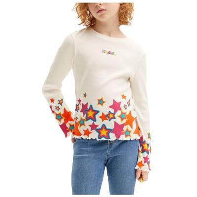 Desigual Girl Knit T-Shirt Long Sleeve, Camiseta Chicas, Desigual Girl Knit T-Shirt Long Sleeve, Camiseta Chicas,