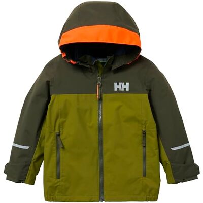 Helly Hansen Niños Unisex Chaqueta K Shelter 2.0, Verde Oliva, 6 Helly Hansen Niños Unisex Chaqueta K Shelter 2.0, Verde Oliva, 6