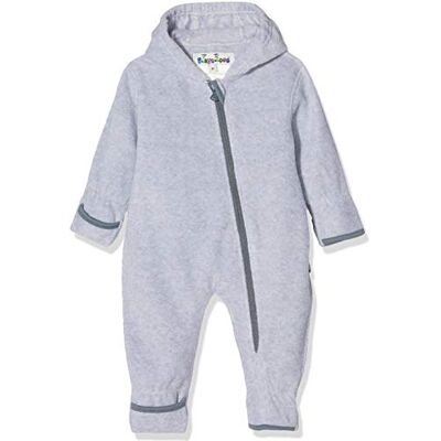 Playshoes Mono de Forro Polar para bebé, Transpirable, Unisex, con Cremallera Larga y Capucha, Color, Gris/Mezcla, 86 cm Playshoes Mono de Forro Polar para bebé, Transpirable, Unisex, con Cremallera Larga y Capucha, Color, Gris/Mezcla, 86 cm