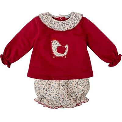 BABIDU Conjunto Bebé Niña Dos Piezas de Algodón, Diseño Suave y Transpirable, Ideal para Recién Nacido, Uso Diario BABIDU Conjunto Bebé Niña Dos Piezas de Algodón, Diseño Suave y Transpirable, Ideal para Recién Nacido, Uso Diario