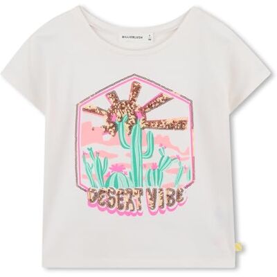 Billieblush Camiseta para niña, Blanco, 6 años Billieblush Camiseta para niña, Blanco, 6 años