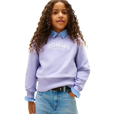 Tommy Hilfiger High Rib Hem Crew Neck Kg0kg08989 Sudadera para Poner, Color Azul (Periwinkle Dusk), 6 años niña, Azul (Periwinkle Dusk), 6 años Tommy Hilfiger High Rib Hem Crew Neck Kg0kg08989 Sudadera para Poner, Color Azul (Periwinkle Dusk), 6 años niña, Azul (Periwinkle Dusk), 6 años