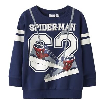 NAME IT Nmmadam Spider Nreg Sweat BRU Mar, Blueprint, 104 NAME IT Nmmadam Spider Nreg Sweat BRU Mar, Blueprint, 104