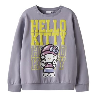 NAME IT Nkfdyo Hellok Nreg Sweat Box Sky, Gris Lavanda, 146-152 NAME IT Nkfdyo Hellok Nreg Sweat Box Sky, Gris Lavanda, 146-152