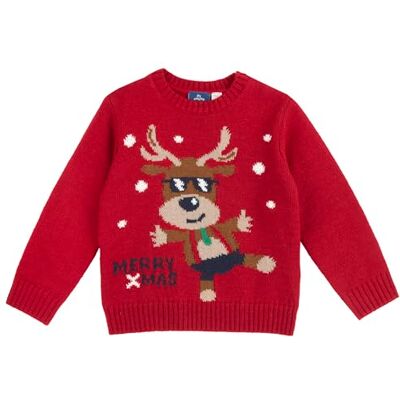 Chicco Jerséis de Punto Navideños, Unisex niños, Rojo (4), 7 años, Diseñado en Italia Chicco Jerséis de Punto Navideños, Unisex niños, Rojo (4), 7 años, Diseñado en Italia