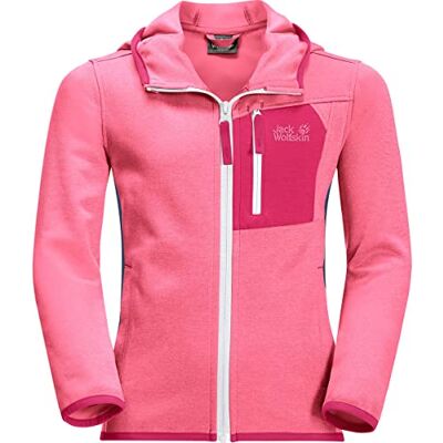 Jack Wolfskin Active Jacket K Chaqueta de forro polar, color rosa Jack Wolfskin Active Jacket K Chaqueta de forro polar, color rosa