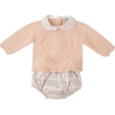 BABIDU Conjunto Bebé Niña Dos Piezas de Algodón, Diseño Suave y Transpirable, Ideal para Recién Nacido, Uso Diario BABIDU Conjunto Bebé Niña Dos Piezas de Algodón, Diseño Suave y Transpirable, Ideal para Recién Nacido, Uso Diario