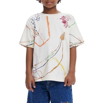 Desigual TS_Frank T-Shirt, Color Blanco, 12 años Boy's Desigual TS_Frank T-Shirt, Color Blanco, 12 años Boy's