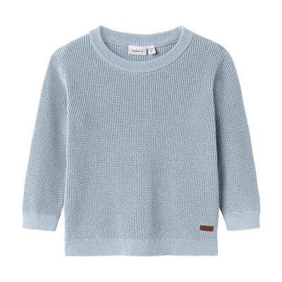 NAME IT Niños Nmmkanto LS Knit, Dusty Blue, 104 NAME IT Niños Nmmkanto LS Knit, Dusty Blue, 104