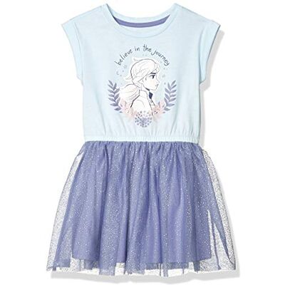 Amazon Essentials Disney Marvel Star Wars Vestidos tutú de Punto con Manga Corta Colores interrumpidos Niña, Azul Frozen 2 Intrépido, 10 años Amazon Essentials Disney Marvel Star Wars Vestidos tutú de Punto con Manga Corta Colores interrumpidos Niña, Azul Frozen 2 Intrépido, 10 años