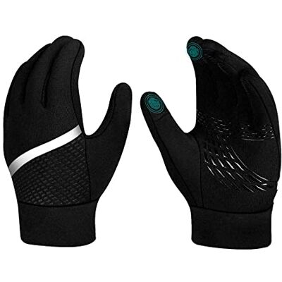 hvoolee Guantes de Invierno cálidos para niños, para Pantalla táctil, Resistentes al Agua, para niños, Deportes al Aire Libre, térmicos, con Antideslizantes, para niños, niñas, Negro, 4-12 años hvoolee Guantes de Invierno cálidos para niños, para Pantalla táctil, Resistentes al Agua, para niños, Deportes al Aire Libre, térmicos, con Antideslizantes, para niños, niñas, Negro, 4-12 años