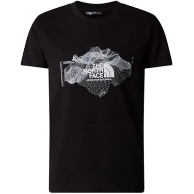 THE NORTH FACE Topographic S/S Camiseta para niños TNF Black 128 THE NORTH FACE Topographic S/S Camiseta para niños TNF Black 128