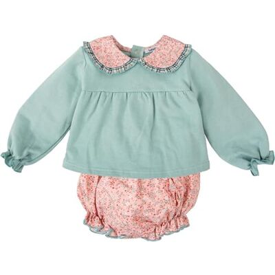 BABIDU Conjunto Bebé Niña Dos Piezas de Algodón, Diseño Suave y Transpirable, Ideal para Recién Nacido, Uso Diario BABIDU Conjunto Bebé Niña Dos Piezas de Algodón, Diseño Suave y Transpirable, Ideal para Recién Nacido, Uso Diario