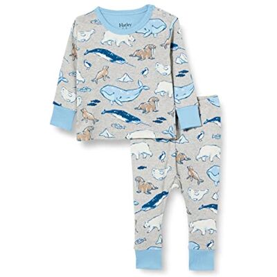 Hatley Organic Cotton Long Sleeve Pyjama Set, Juego de Pijama Bebé-Niños, Arctic Animals, 9-12 Months Hatley Organic Cotton Long Sleeve Pyjama Set, Juego de Pijama Bebé-Niños, Arctic Animals, 9-12 Months