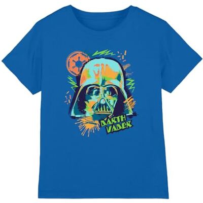 Star Wars 90s Vader Unisex Kids T Shirt Camiseta, Azul Cobalto, 12-13 años para Niños Star Wars 90s Vader Unisex Kids T Shirt Camiseta, Azul Cobalto, 12-13 años para Niños