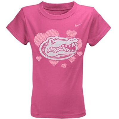 Hurley Nike Florida Gators Youth Girls Heart T-Shirt Pink Hurley Nike Florida Gators Youth Girls Heart T-Shirt Pink
