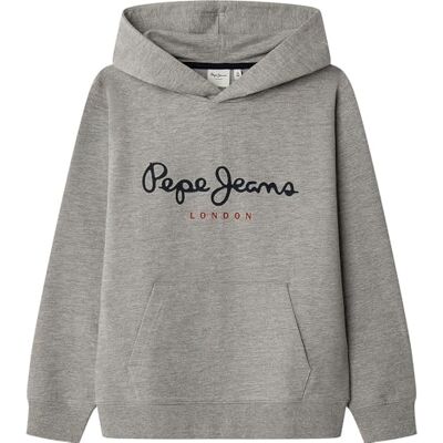 Pepe Jeans Sudadera con Capucha Art para niño, Gris (Gris maril), 4, Gris (Gris Jaspeado), 4 años Pepe Jeans Sudadera con Capucha Art para niño, Gris (Gris maril), 4, Gris (Gris Jaspeado), 4 años
