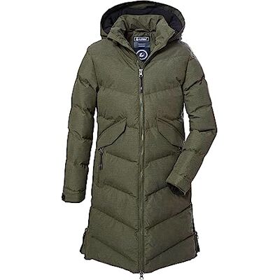 Killtec niñas Abrigo acolchado con capucha/abrigo repelente al agua. KOW 167 GRLS QLTD CT, dark olive, 176, Killtec niñas Abrigo acolchado con capucha/abrigo repelente al agua. KOW 167 GRLS QLTD CT, dark olive, 176,