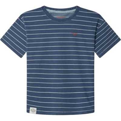 Pepe Jeans Camiseta Grayson para niño, Azul (Azul índigo), 16 Pepe Jeans Camiseta Grayson para niño, Azul (Azul índigo), 16