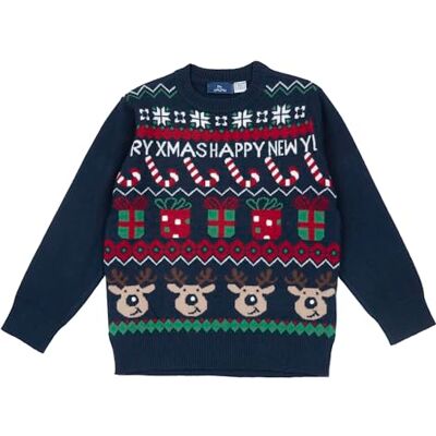 Chicco , Jersey Navidad Niño y Niña, de Suave Tricot De Algodón, Ideas Regalo Navidad, Ropa Niño y Niña, Designed in Italy Chicco , Jersey Navidad Niño y Niña, de Suave Tricot De Algodón, Ideas Regalo Navidad, Ropa Niño y Niña, Designed in Italy
