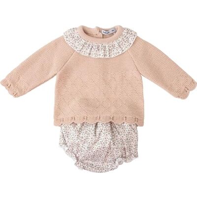 BABIDU Conjunto Punto Bebé Niña Dos Piezas, Tejido Suave y Cálido, Ideal para Recién Nacido, Comodidad y Estilo para el Día a Día BABIDU Conjunto Punto Bebé Niña Dos Piezas, Tejido Suave y Cálido, Ideal para Recién Nacido, Comodidad y Estilo para el Día a Día