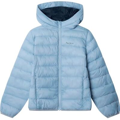 Pepe Jeans Dahlia Short Chaqueta, Azul (Dazed Blue), 6 años para Niñas Pepe Jeans Dahlia Short Chaqueta, Azul (Dazed Blue), 6 años para Niñas