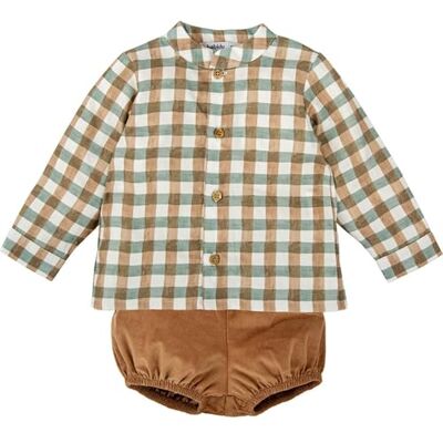 BABIDU Conjunto Bebé Niño Dos Piezas de Algodón, Diseño Suave y Transpirable, Ideal para Recién Nacido, Uso Diario BABIDU Conjunto Bebé Niño Dos Piezas de Algodón, Diseño Suave y Transpirable, Ideal para Recién Nacido, Uso Diario
