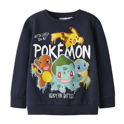 NAME IT Nmmnoa Pokemon Nreg Sweat BRU Sky, Azul Marino, 98 NAME IT Nmmnoa Pokemon Nreg Sweat BRU Sky, Azul Marino, 98