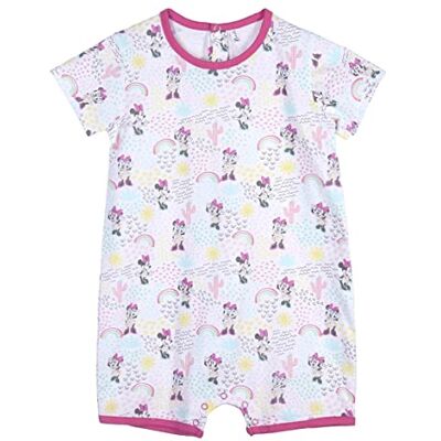 CERDÁ LIFE'S LITTLE MOMENTS Ropa de Bebe de Niña en Algodón 100% Pelele Verano de Manga Corta de Minnie Mouse-Licencia Oficial Disney, Color Blanco, Talla única para Bebés, Color blanco. CERDÁ LIFE'S LITTLE MOMENTS Ropa de Bebe de Niña en Algodón 100% Pelele Verano de Manga Corta de Minnie Mouse-Licencia Oficial Disney, Color Blanco, Talla única para Bebés, Color blanco.