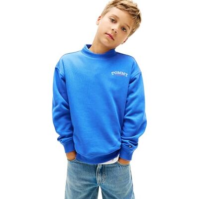 Tommy Hilfiger Sudadera Monotype Graphic KB0KB10255 para niño, Color Azul (Empire Blue), 12 años Tommy Hilfiger Sudadera Monotype Graphic KB0KB10255 para niño, Color Azul (Empire Blue), 12 años