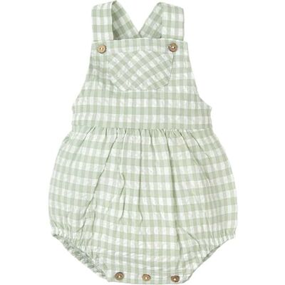 BABIDU Pelele Bebé Unisex Secreto, Diseño con Tirantes Cruzados y Estampado de Cuadros, Ideal para Verano, Cierre con Botones en la Parte Inferior, Suave y Cómodo para el Día a Día BABIDU Pelele Bebé Unisex Secreto, Diseño con Tirantes Cruzados y Estampado de Cuadros, Ideal para Verano, Cierre con Botones en la Parte Inferior, Suave y Cómodo para el Día a Día