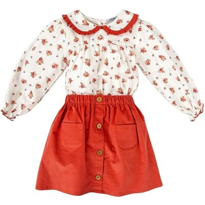 BABIDU Conjunto Niña Dos Piezas de Algodón, Diseño Suave y Transpirable, Ideal para Recién Nacido, Uso Diario BABIDU Conjunto Niña Dos Piezas de Algodón, Diseño Suave y Transpirable, Ideal para Recién Nacido, Uso Diario