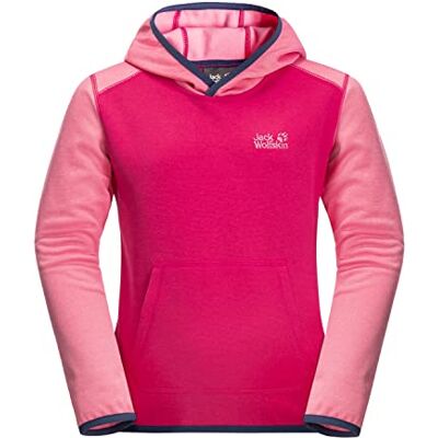 Jack Wolfskin Active Hoody K Sudadera con Capucha Unisex para niño, Morado orquídea, 8-9 años Jack Wolfskin Active Hoody K Sudadera con Capucha Unisex para niño, Morado orquídea, 8-9 años