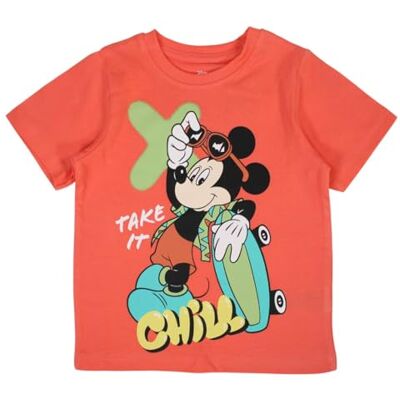 Disney Mickey, Camiseta, Niño, Niña, (4 a 10 años), Polo, Camiseta de Tirantes, Camisa, Estampado, Ropa, Unisex, Niños, Deportes, Transpirable, Modelo , Orange Disney Mickey, Camiseta, Niño, Niña, (4 a 10 años), Polo, Camiseta de Tirantes, Camisa, Estampado, Ropa, Unisex, Niños, Deportes, Transpirable, Modelo , Orange