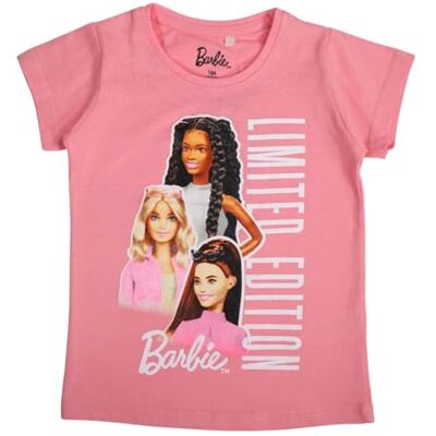 Disney Barbie, Camiseta, Niño, Niña, (4 a 10 años), Polo, Camiseta sin Mangas, Camisa, Estampado, Ropa, Unisex, Niños, Deportes, Transpirable, Modelo , Rose Disney Barbie, Camiseta, Niño, Niña, (4 a 10 años), Polo, Camiseta sin Mangas, Camisa, Estampado, Ropa, Unisex, Niños, Deportes, Transpirable, Modelo , Rose