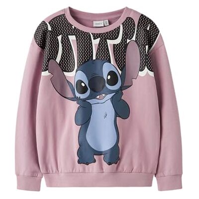 NAME IT Nkfodimi Stitch RLX Sweat BRU Wdi, Keepsake Lilac, 116 NAME IT Nkfodimi Stitch RLX Sweat BRU Wdi, Keepsake Lilac, 116